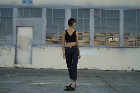 SKINNY (HIGH WAISTED) / 02 (RINSED) - Doublewood